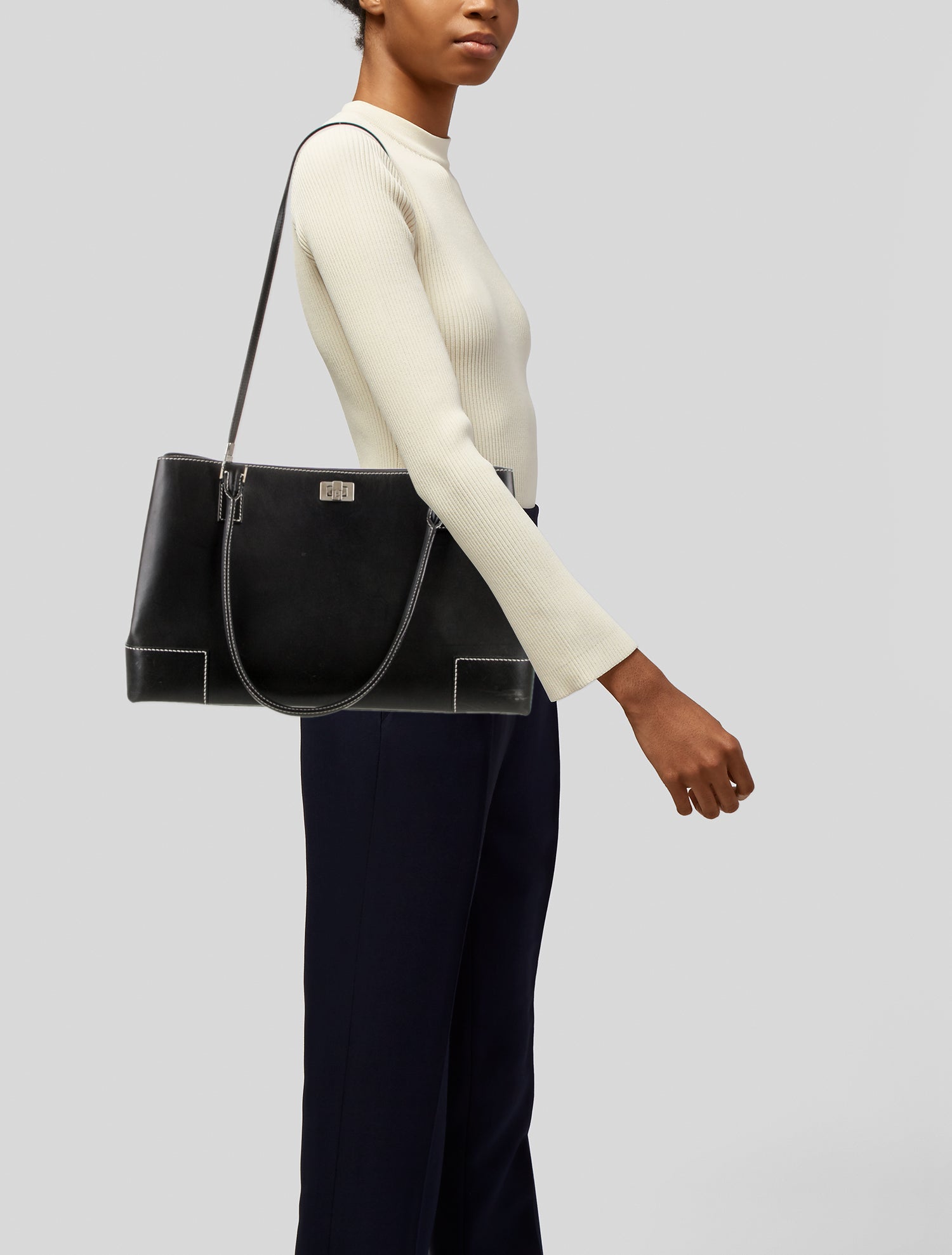 Lambertson Truex Leather Shoulder Bag