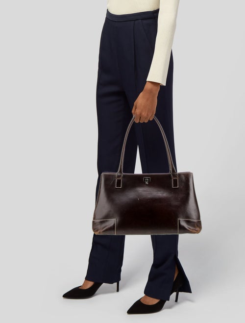Lambertson Truex Leather Shoulder Bag