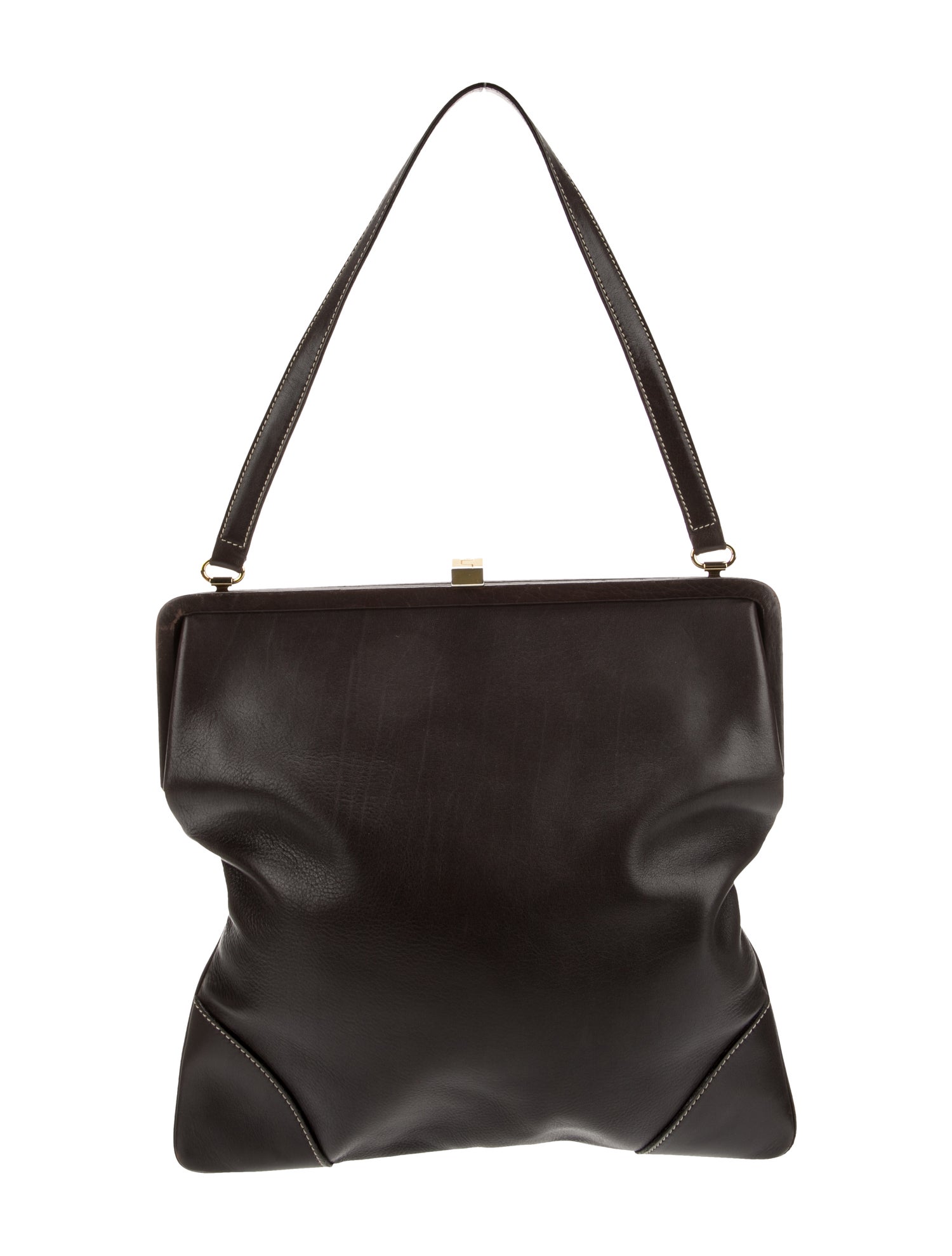 Lambertson Truex Leather Top Handle Bag