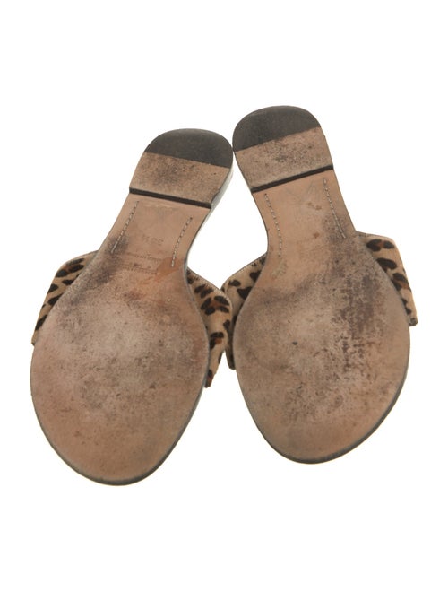 Lambertson Truex Ponyhair Animal Print Slides