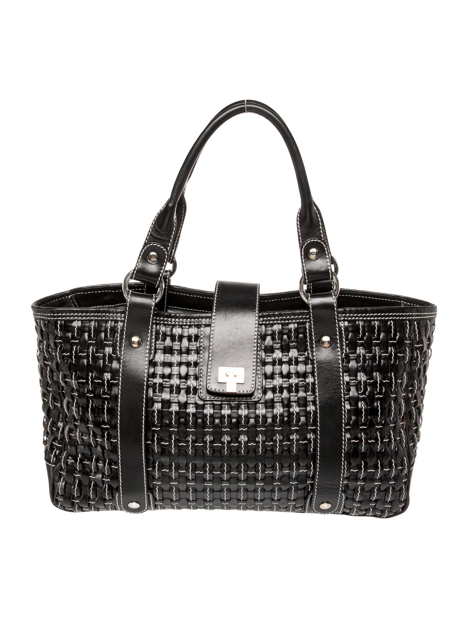 Lambertson Truex Leather Top Handle Bag