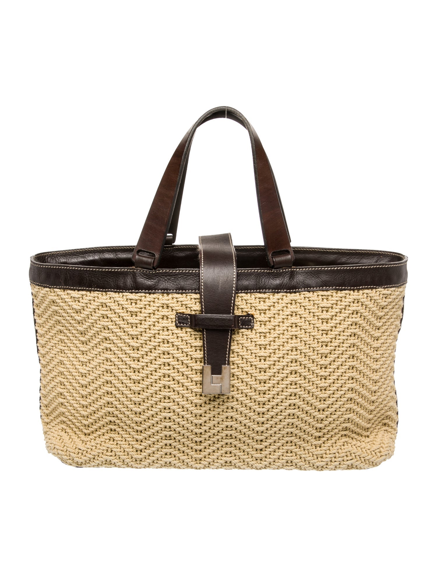 Lambertson Truex Raffia Tote