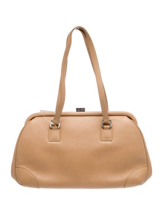 Lambertson Truex Leather Top Handle Bag