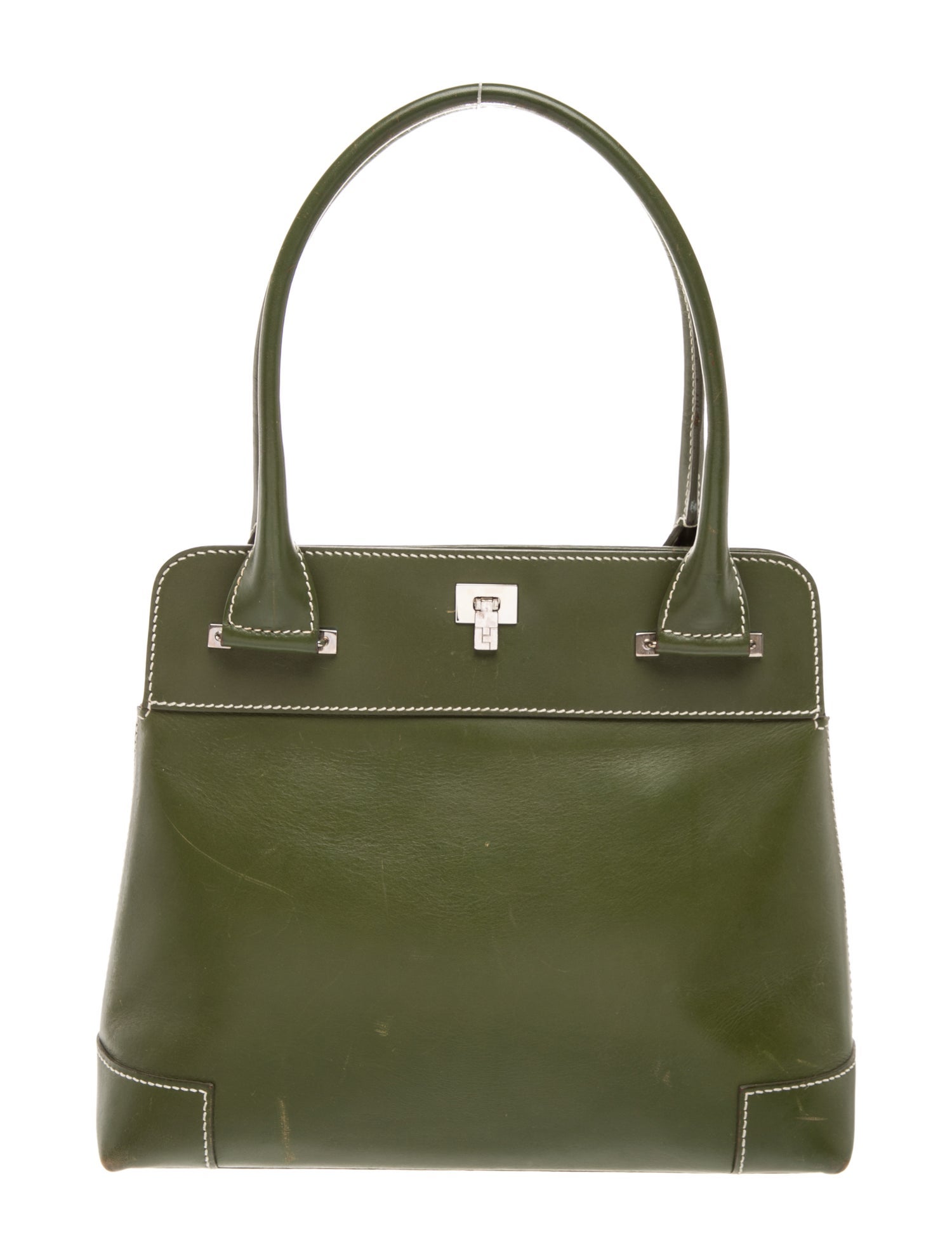 Lambertson Truex Leather Top Handle Bag