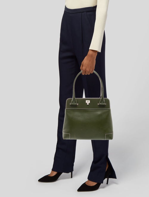 Lambertson Truex Leather Top Handle Bag