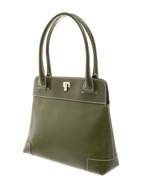 Lambertson Truex Leather Top Handle Bag