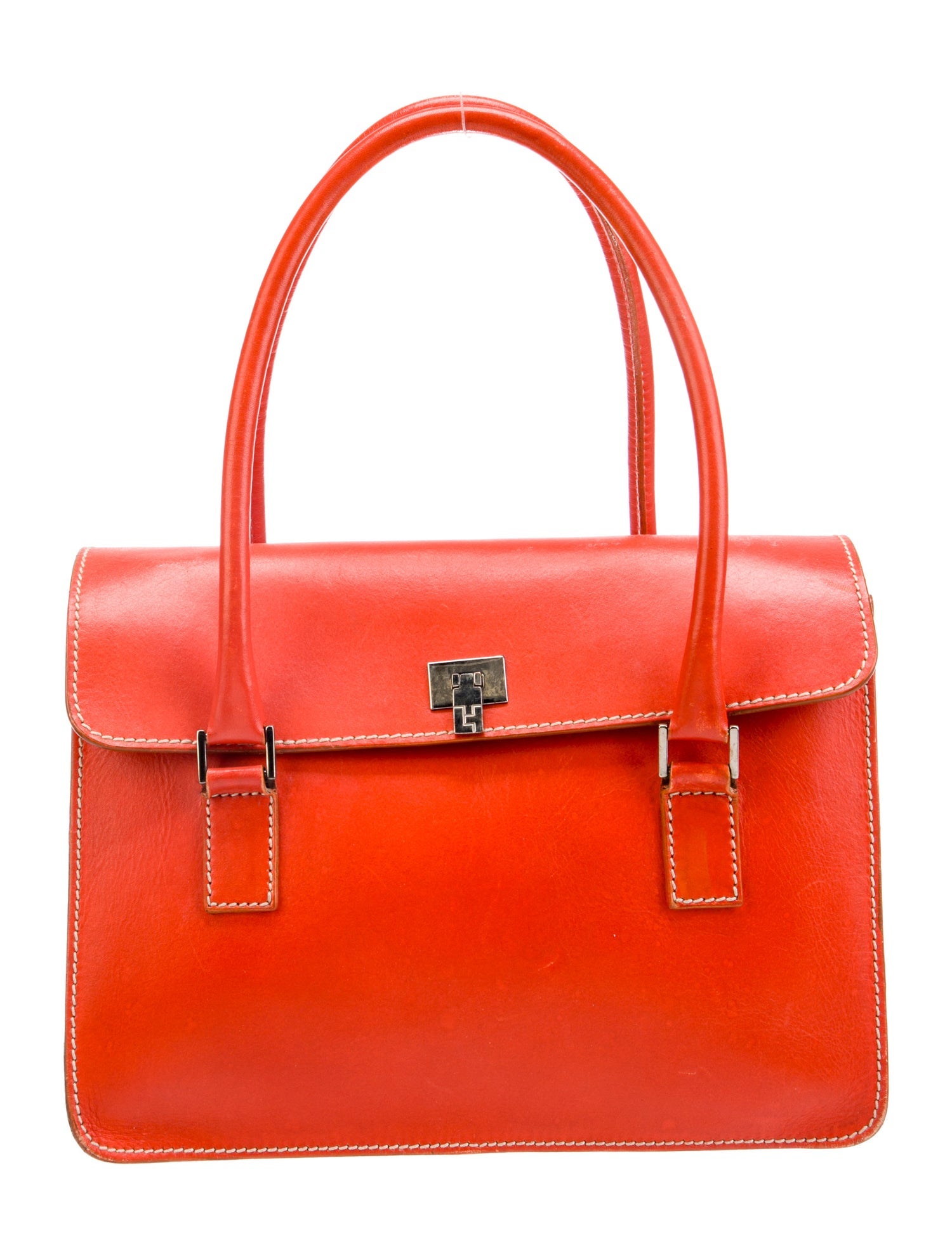 Lambertson Truex Leather Top Handle Bag