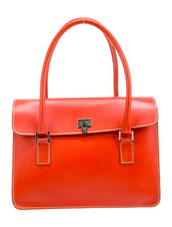 Lambertson Truex Leather Top Handle Bag