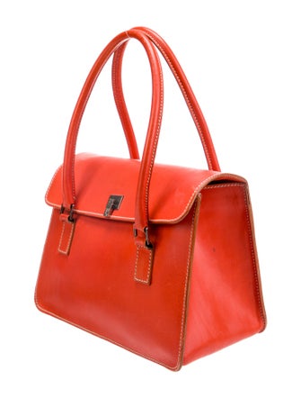 Lambertson Truex Leather Top Handle Bag