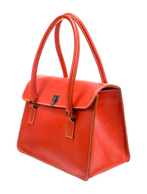 Lambertson Truex Leather Top Handle Bag