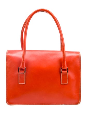 Lambertson Truex Leather Top Handle Bag