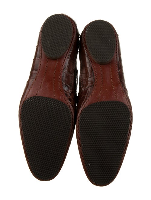 Lambertson Truex Alligator Ballet Flats