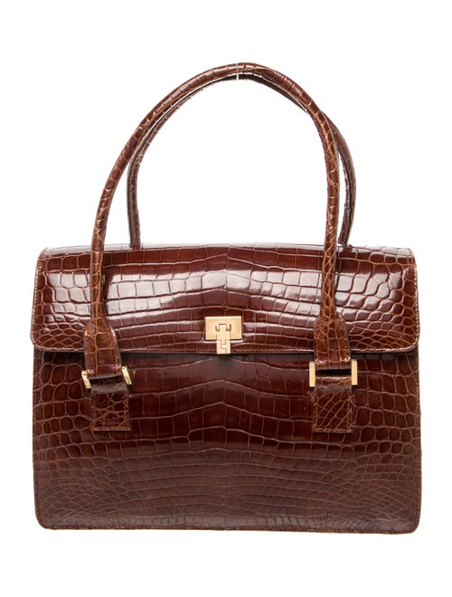 Lambertson Truex Crocodile Shoulder Bag