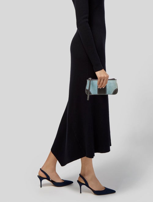 Lambertson Truex Suede Clutch