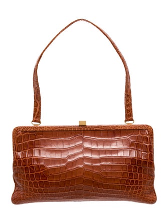 Lambertson Truex Crocodile Shoulder Bag