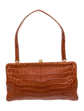 Lambertson Truex Crocodile Shoulder Bag