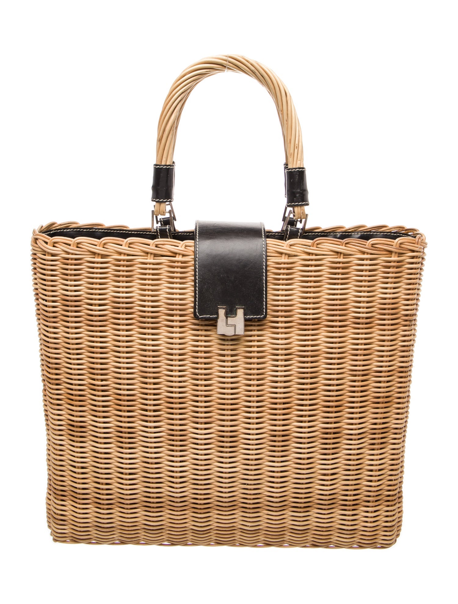 Lambertson Truex Wicker Shoulder Bag