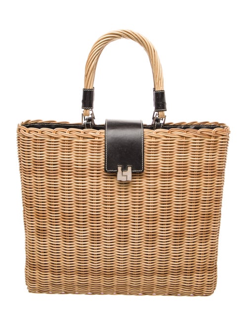 Lambertson Truex Wicker Shoulder Bag