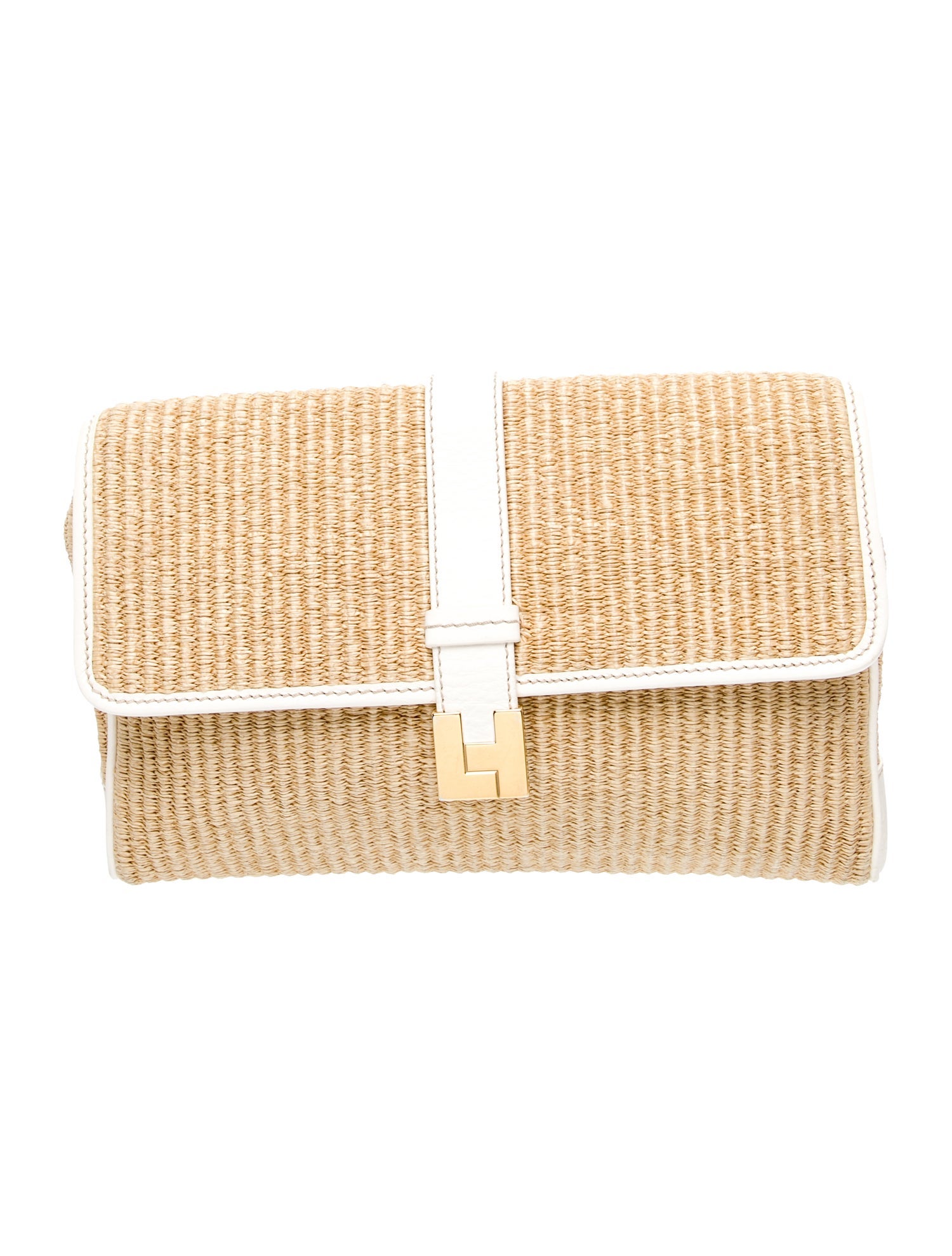 Lambertson Truex Raffia Clutch