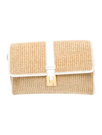 Lambertson Truex Raffia Clutch
