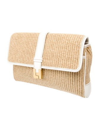 Lambertson Truex Raffia Clutch