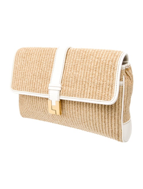 Lambertson Truex Raffia Clutch