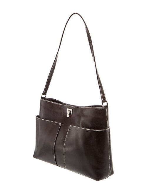 Lambertson Truex Leather Top Handle Bag