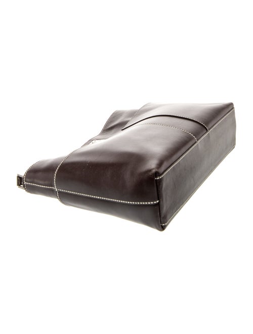 Lambertson Truex Leather Top Handle Bag