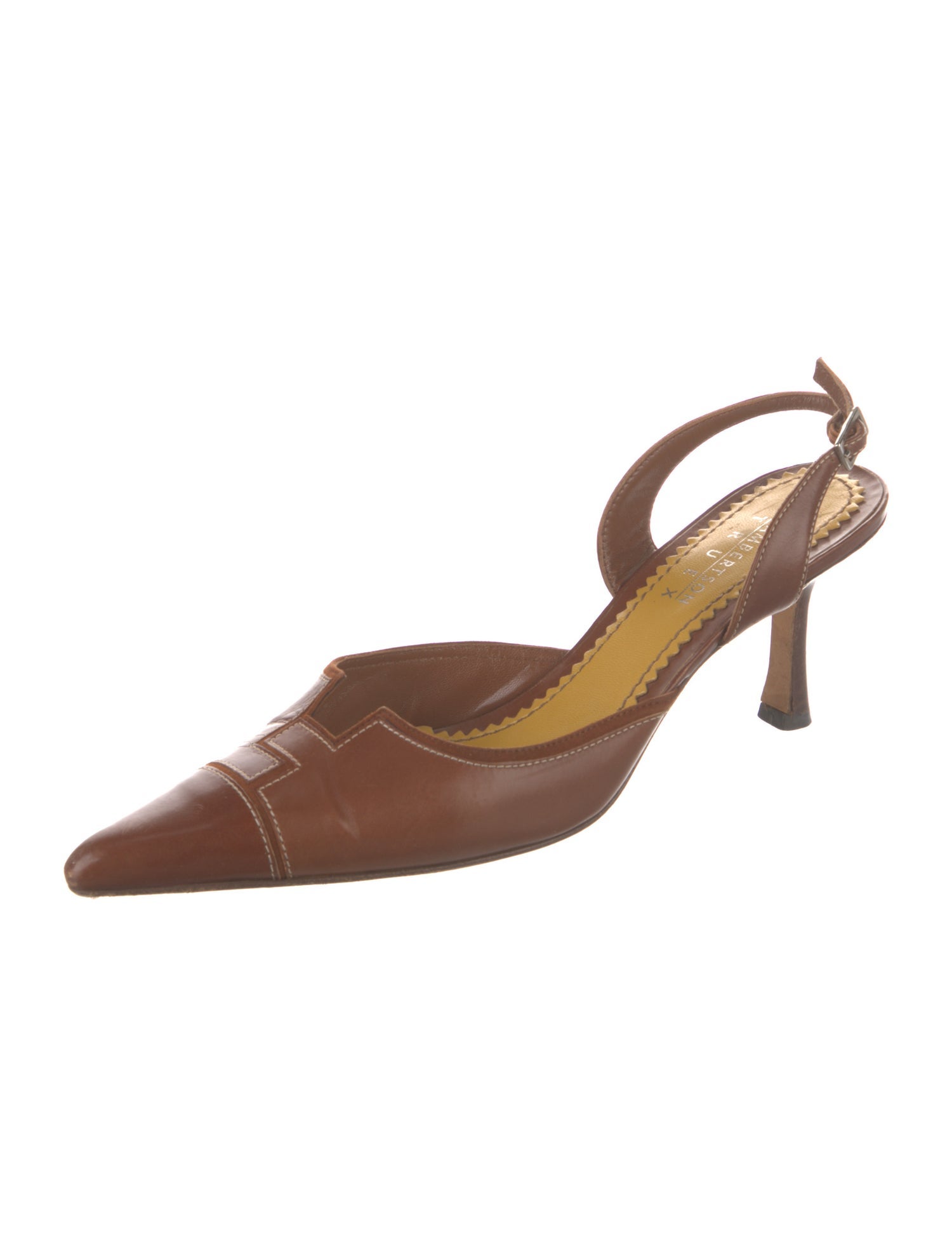 Lambertson Truex Leather Slingback Pumps