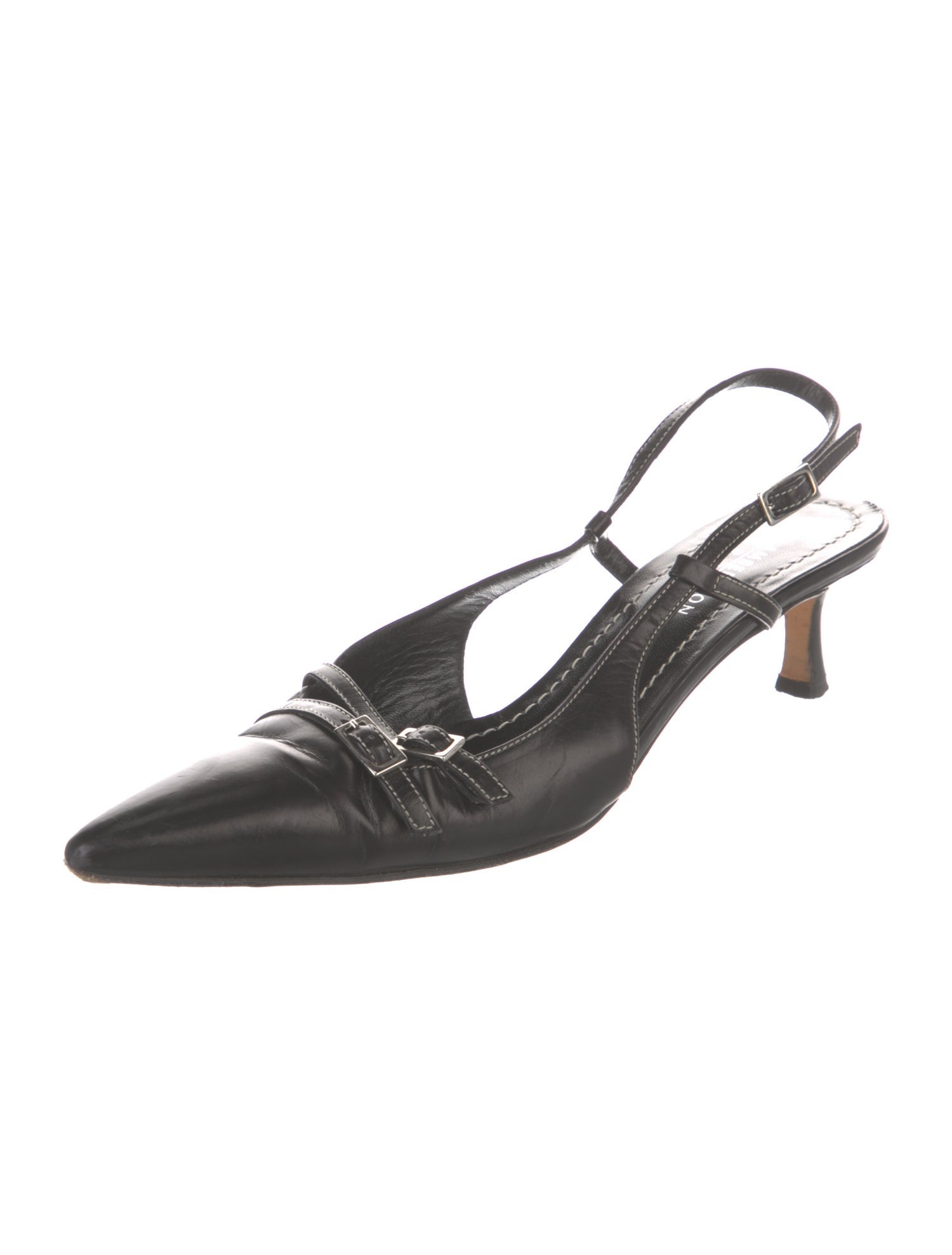 Lambertson Truex Leather Slingback Pumps