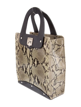 Kieselstein-Cord Snakeskin Top Handle Bag