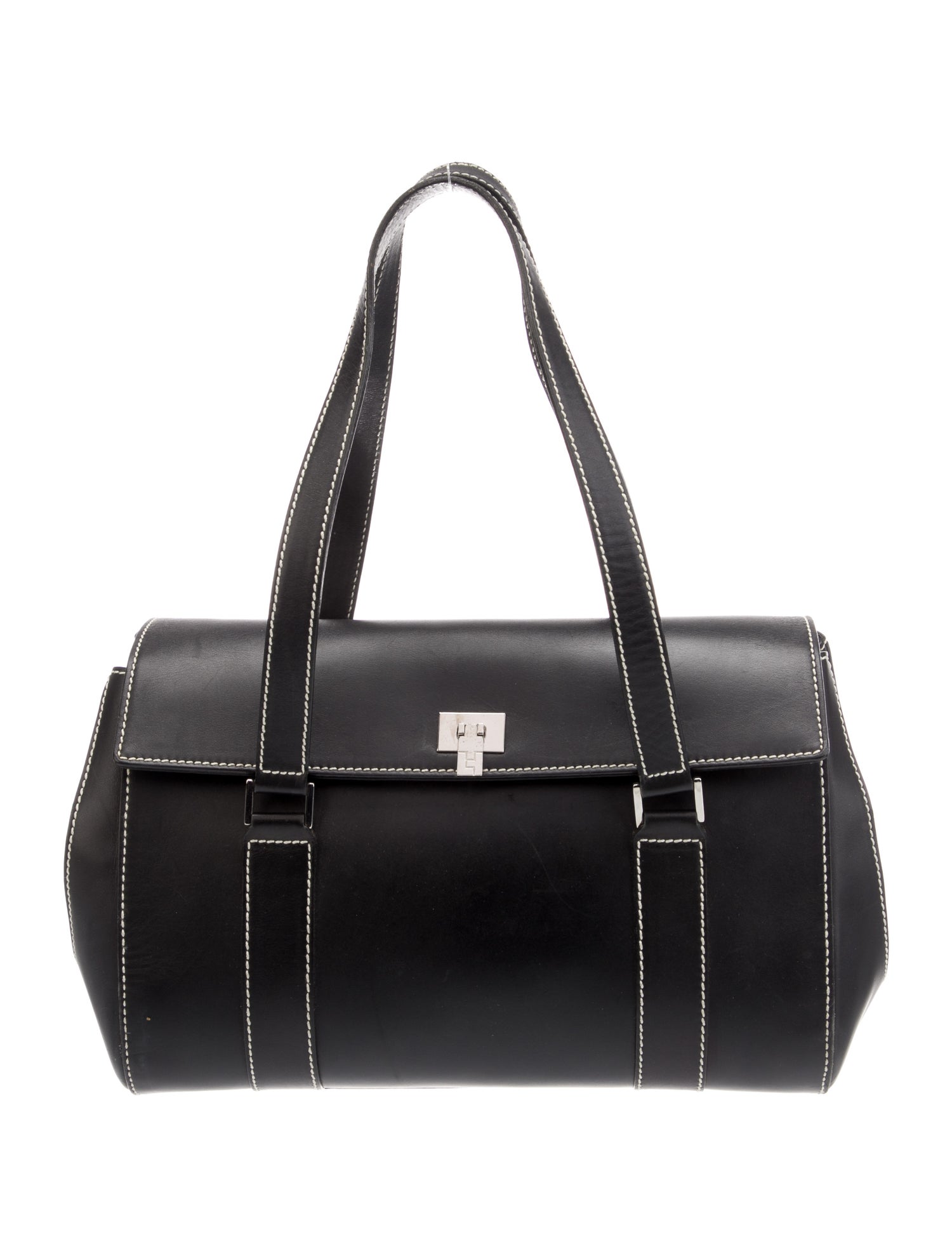 Lambertson Truex Leather Top Handle Bag