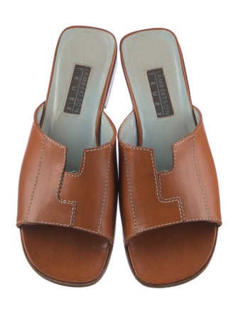 Lambertson Truex Leather Slides