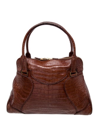 Lambertson Truex Leather Top Handle Bag