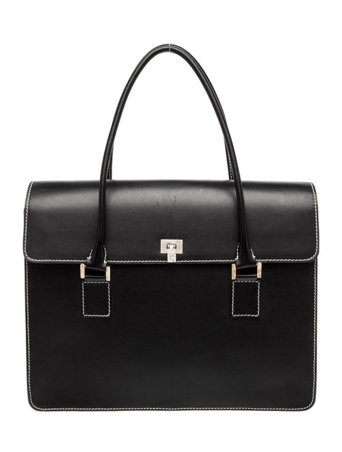 Lambertson Truex Leather Top Handle Bag