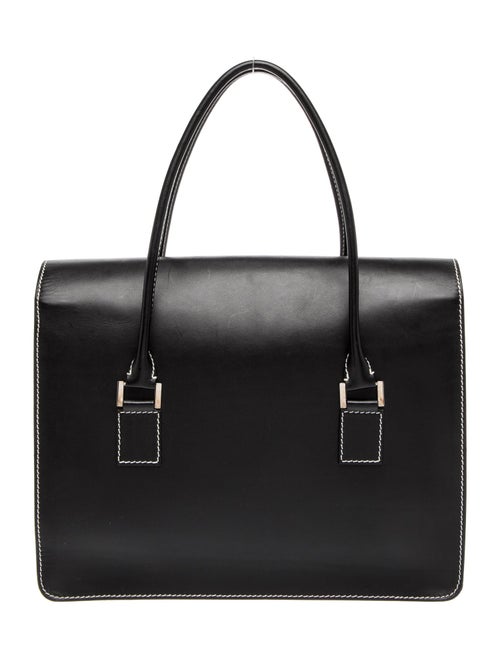 Lambertson Truex Leather Top Handle Bag