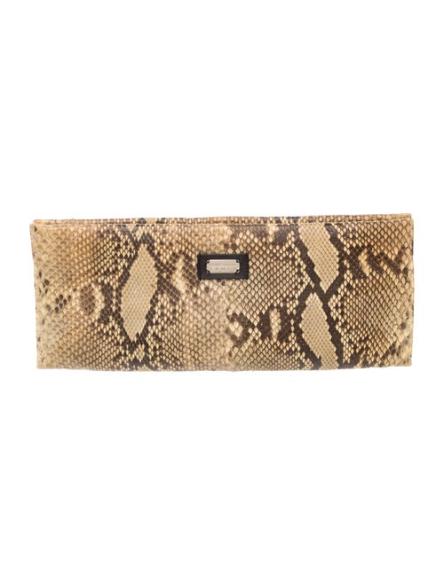 Lambertson Truex Snakeskin Clutch