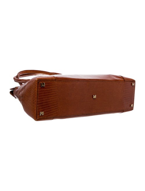 Lambertson Truex Embossed Leather Shoulder Bag