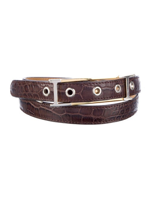 Lambertson Truex Skinny Leather Waist Belt