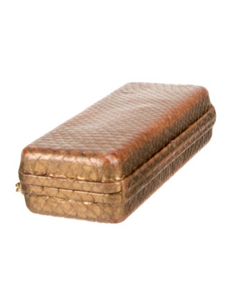 Lambertson Truex Embossed Leather Minaudière