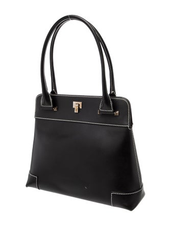 Lambertson Truex Leather Shoulder Bag