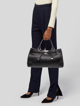 Lambertson Truex Leather Top Handle Bag