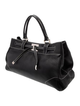 Lambertson Truex Leather Top Handle Bag