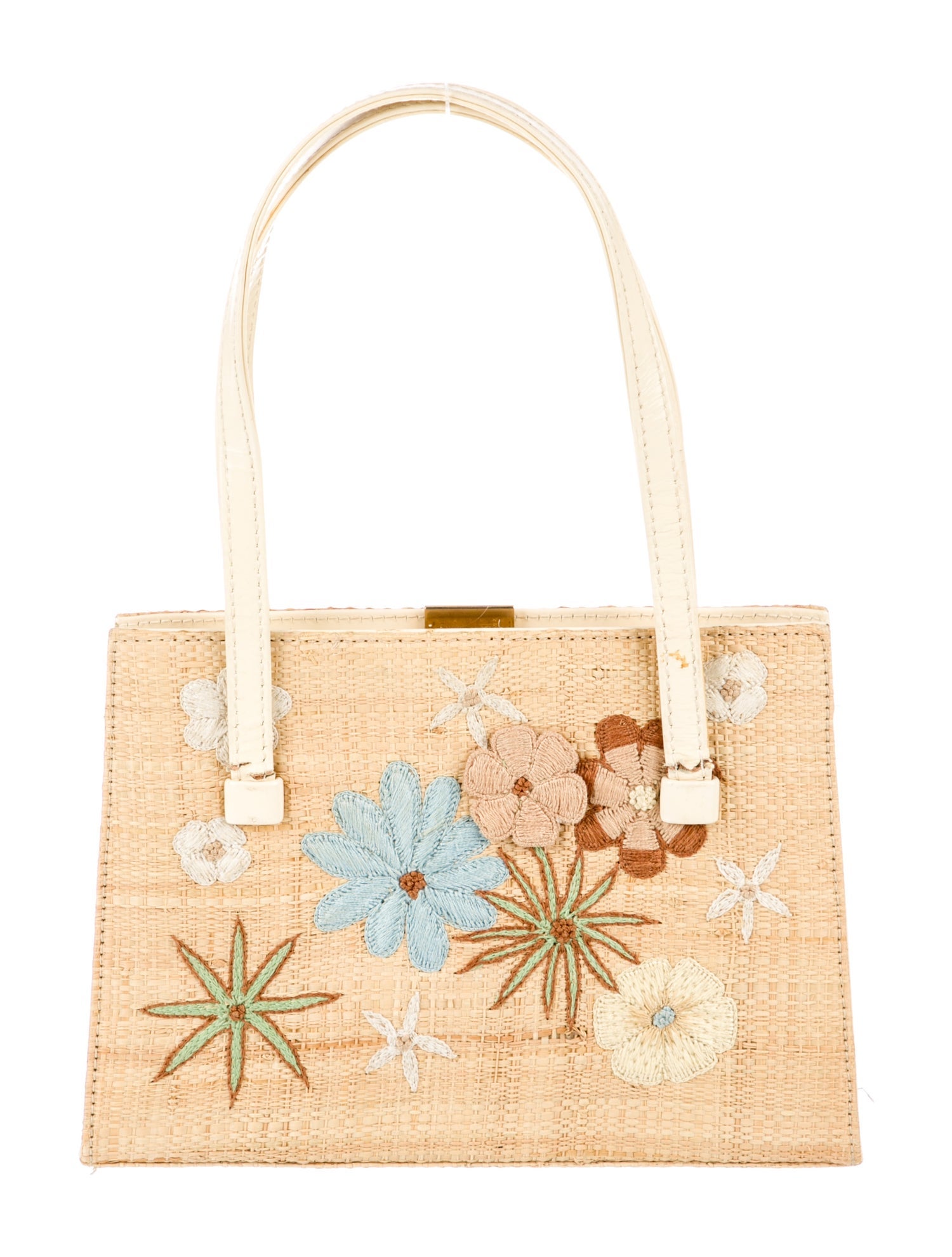 Lambertson Truex Straw Top Handle Bag