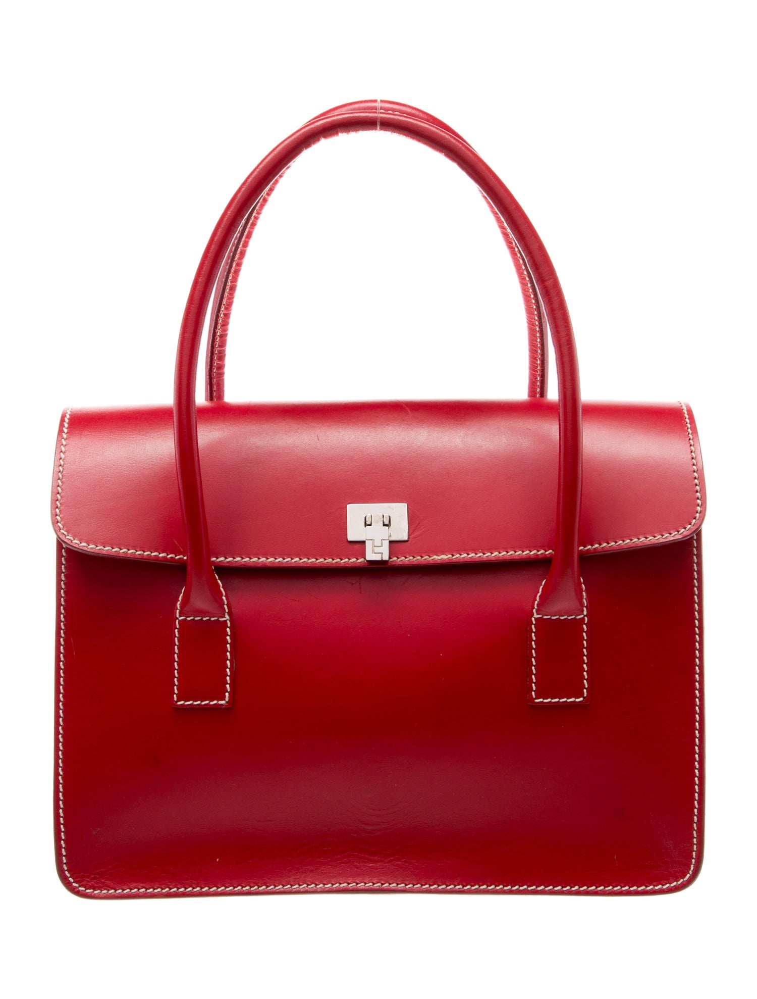 Lambertson Truex Leather Top Handle Bag