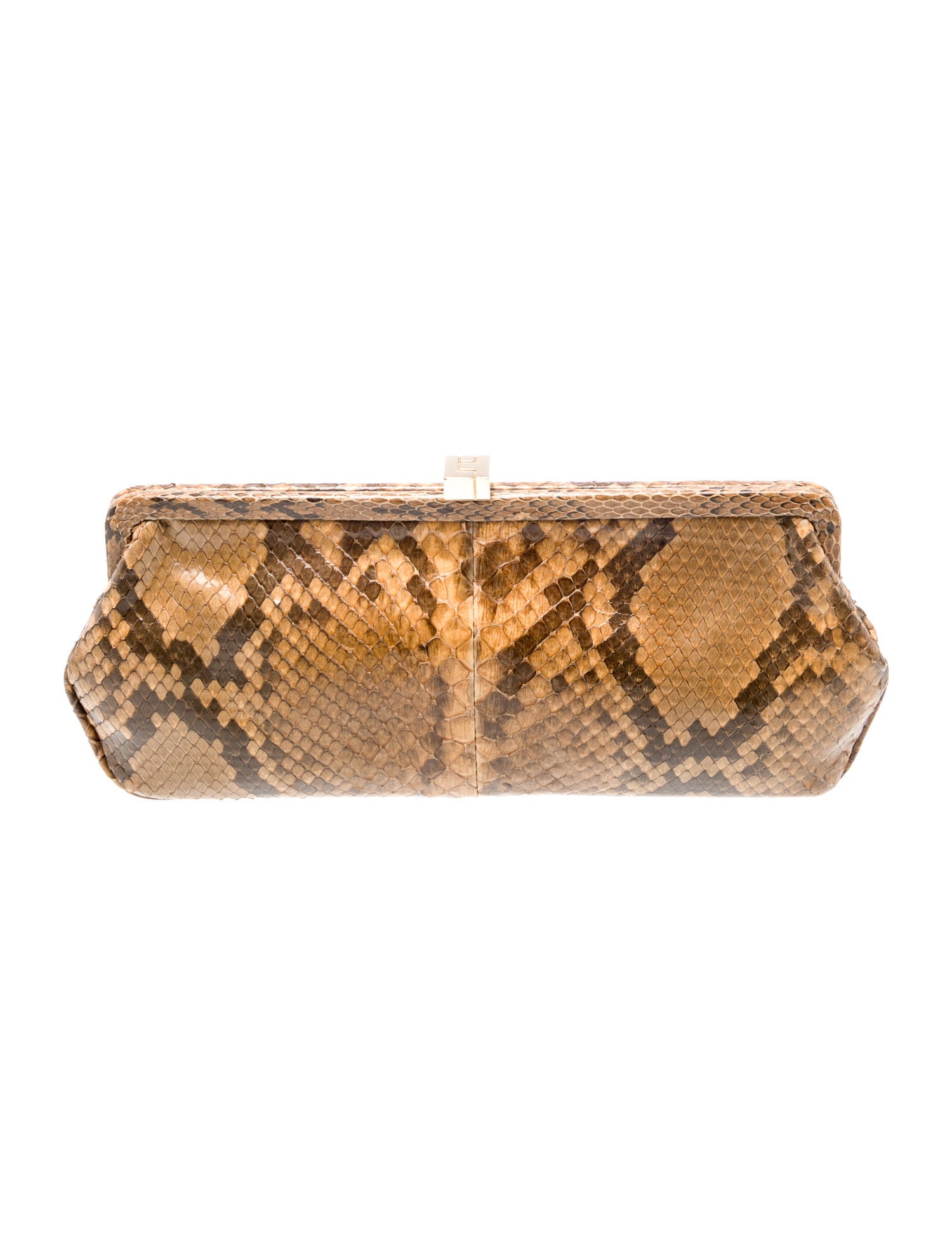 Lambertson Truex Python Clutch w/ Tags