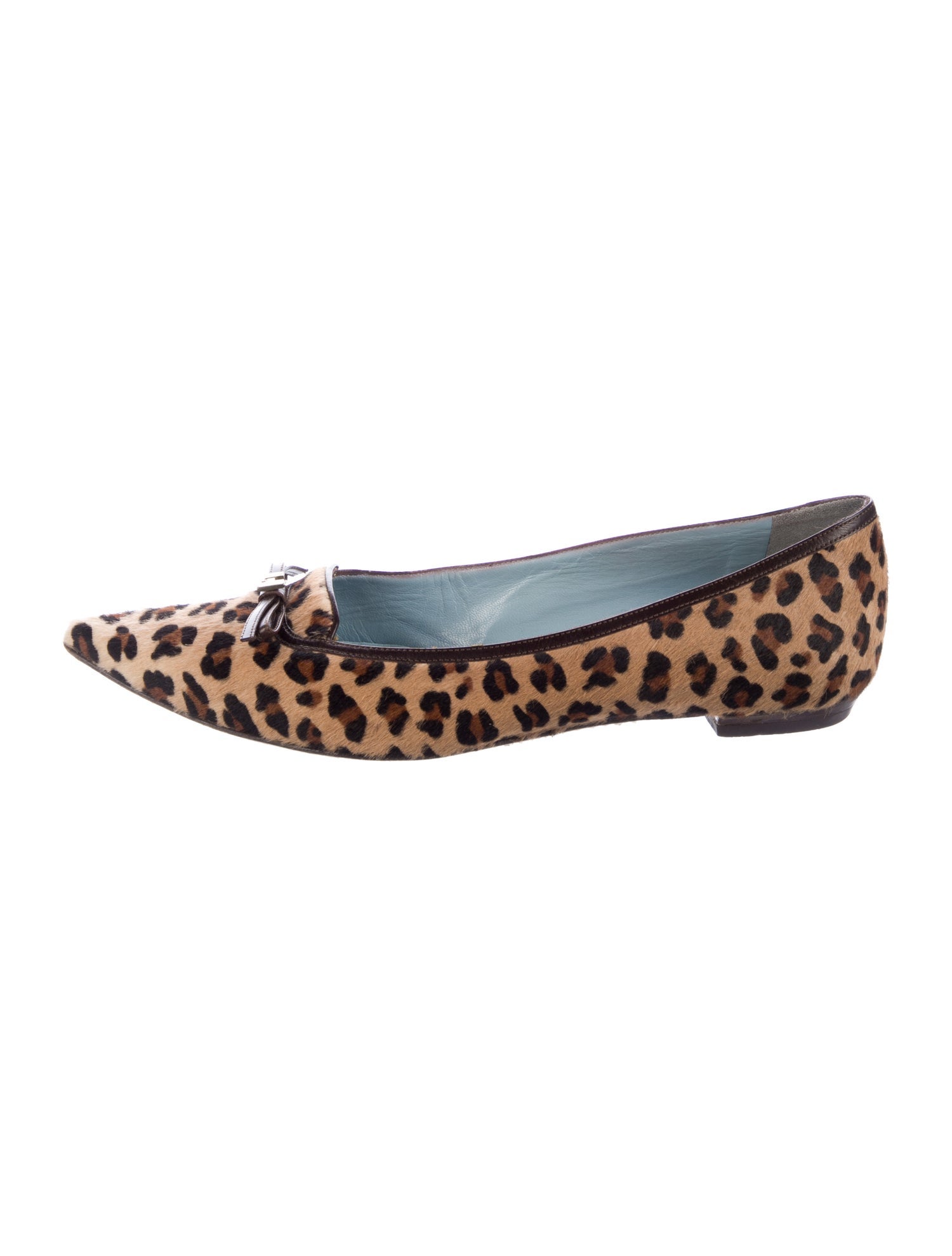 Lambertson Truex Ponyhair Animal Print Flats