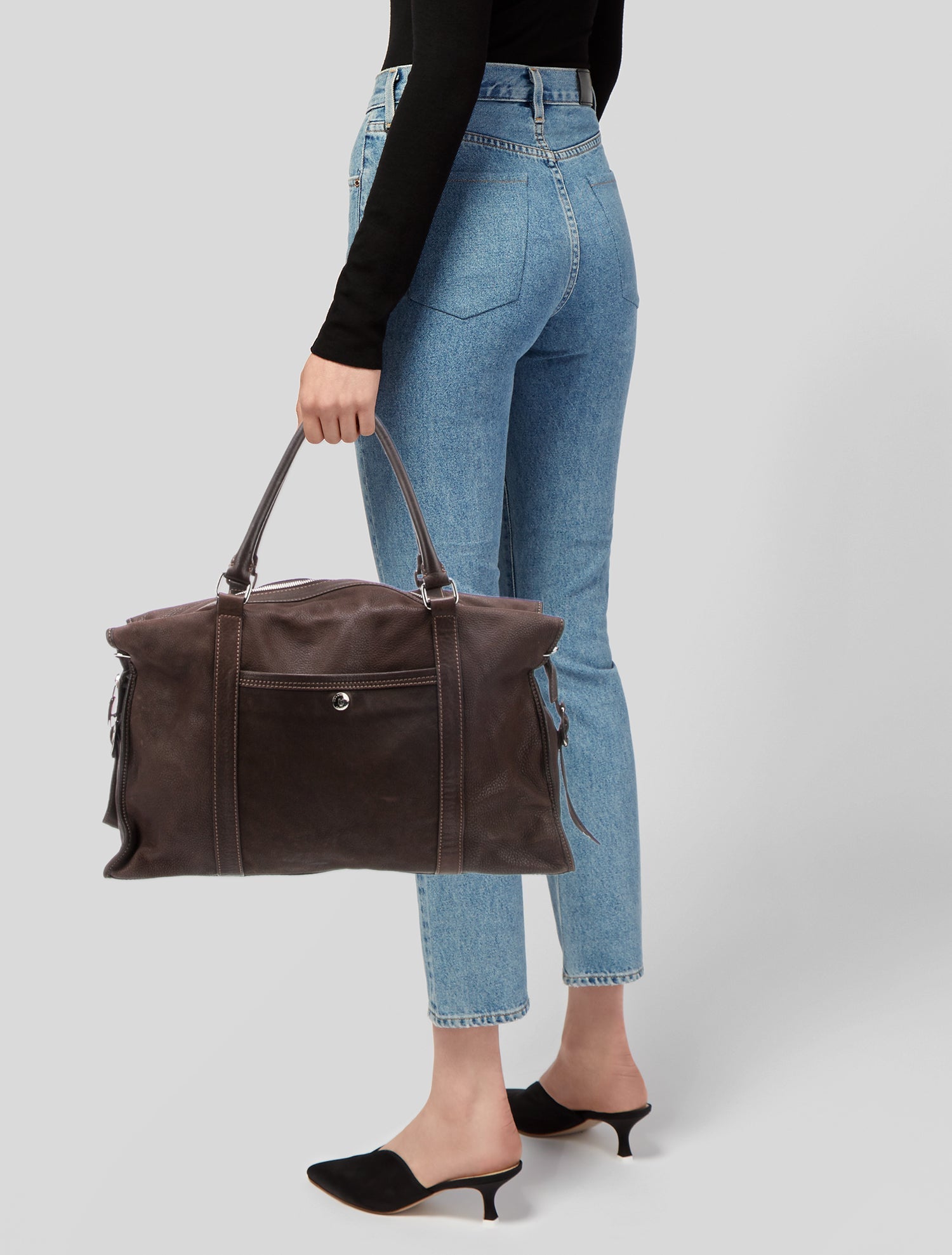 Lambertson Truex Leather Weekender Bag