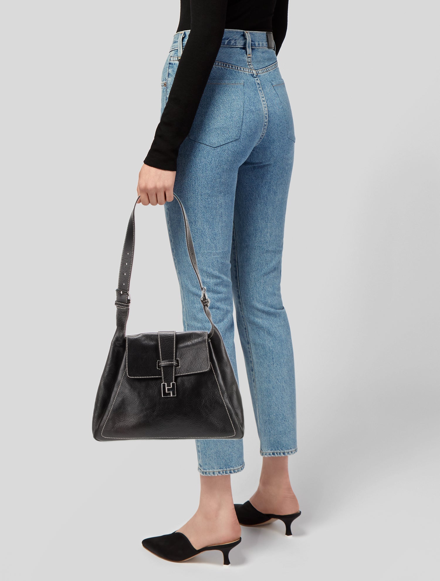 Lambertson Truex Leather Shoulder Bag