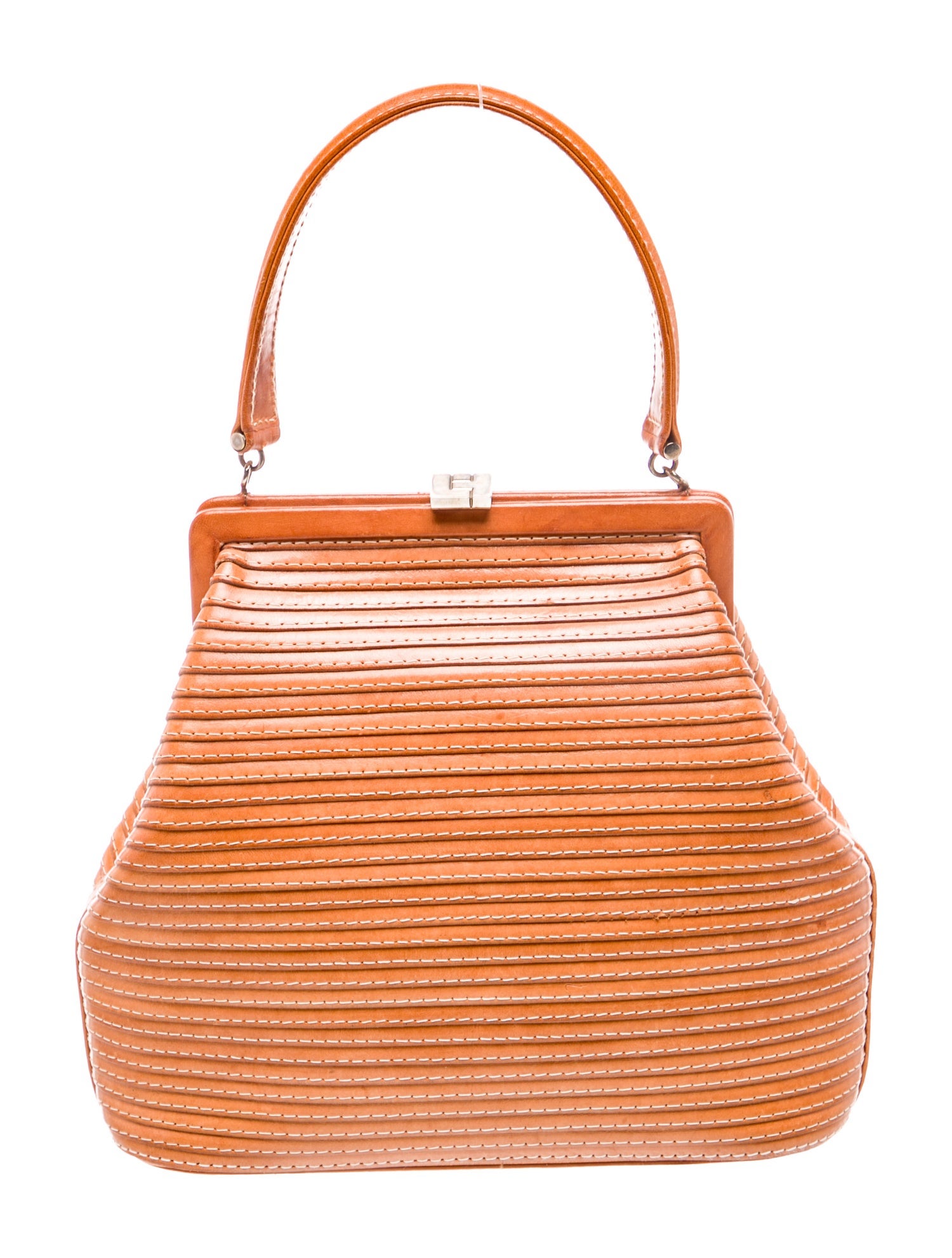 Lambertson Truex Leather Top Handle Bag